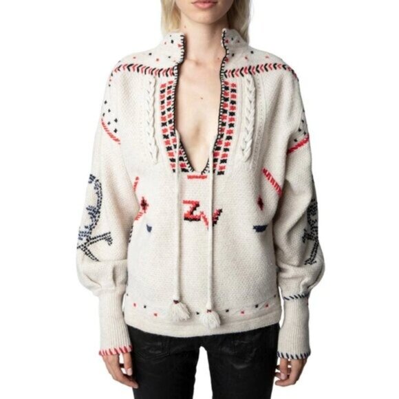 Zadig & Voltaire Amanda Cashmere Merino Sweater XS - Picture 1 of 13